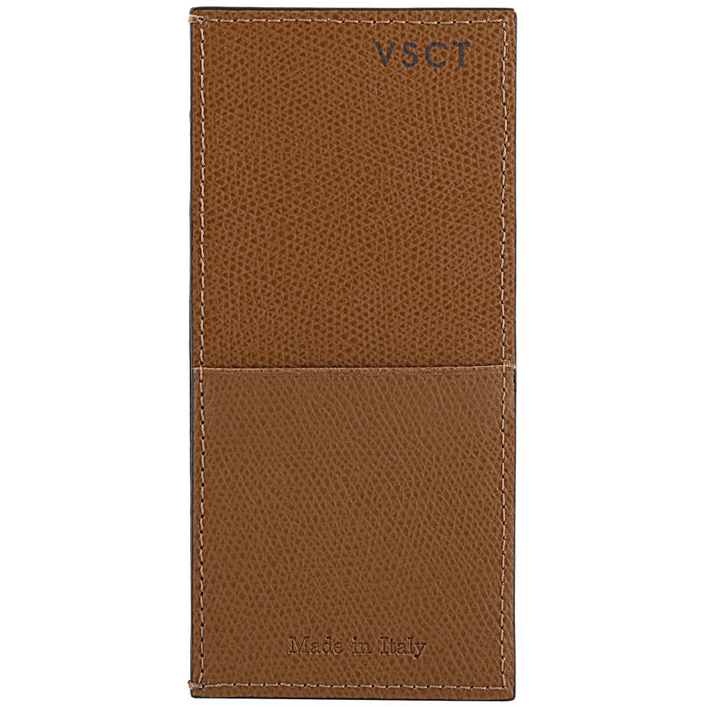 Держатель для кредитных карт кожаный Visconti VSCT коньяк, артикул KL04-04. Фото 2