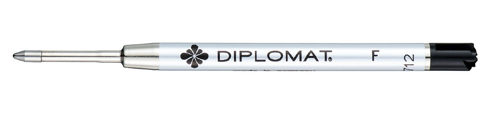 Стержень для шариковой ручки Diplomat черный F (тонкий), артикул D10444560. Фото 1