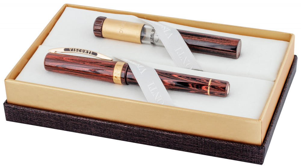 Перьевая ручка Visconti Voyager 30 Black/Orange Vermeil Limited Edition, артикул KP52-03-FPEF. Фото 3