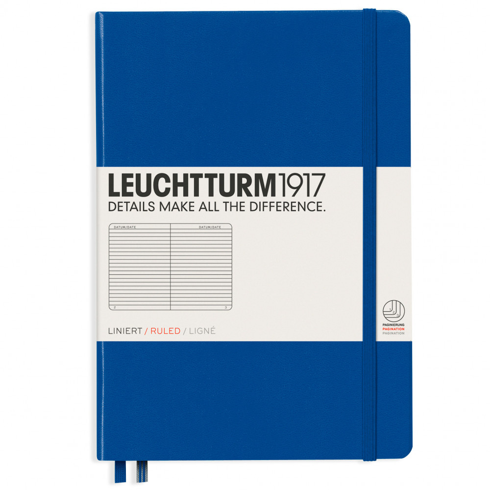 Записная книжка Leuchtturm Medium A5 Royal Blue твердая обложка 251 стр, артикул 344747. Фото 8