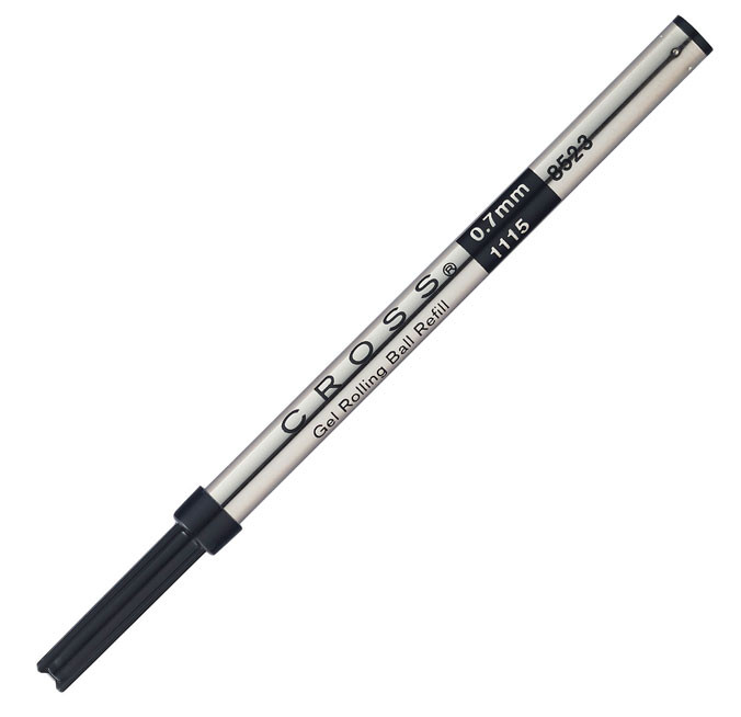 Стержень гелевый стандартный для ручки-роллера Cross черный M (средний), артикул 8523. Фото 2