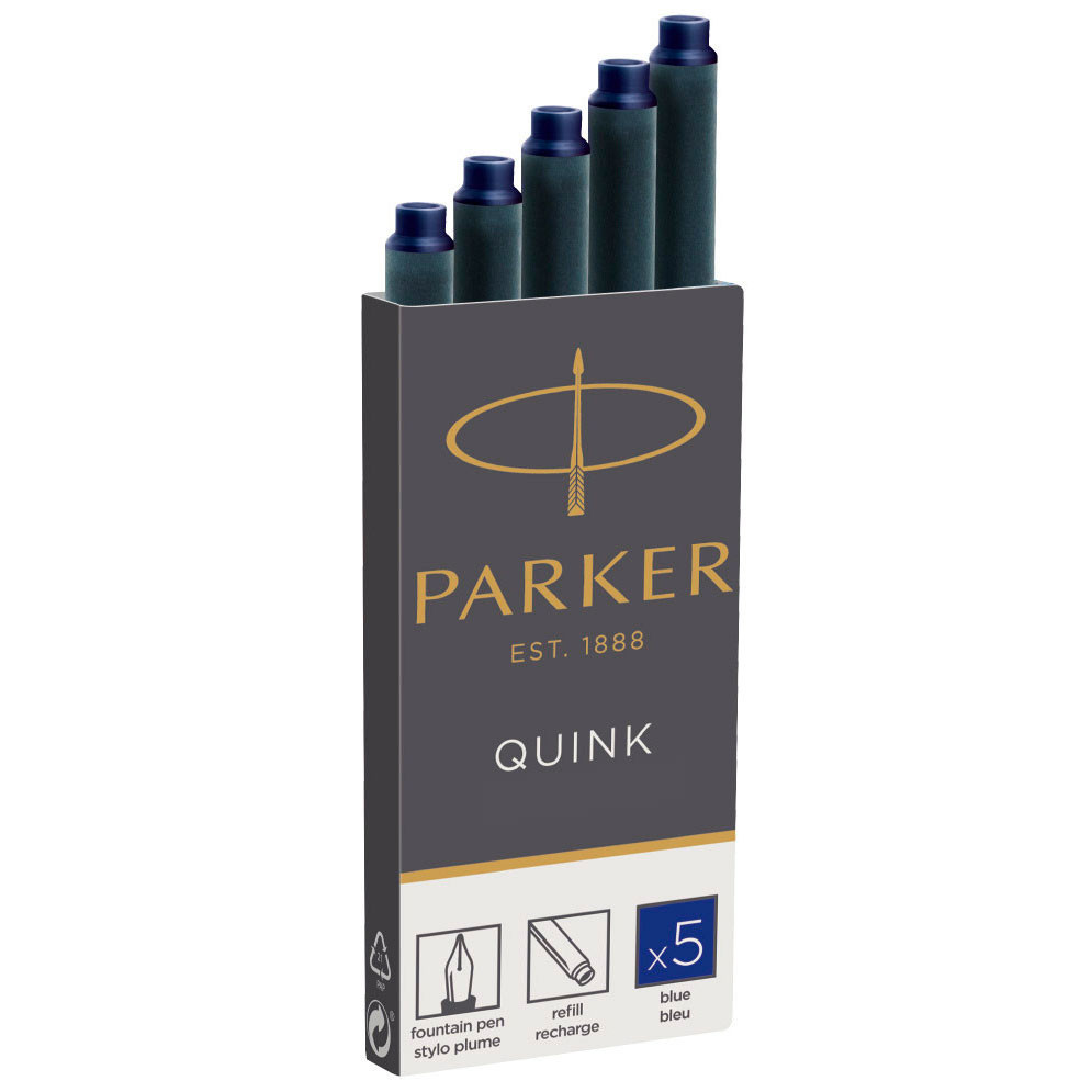 Картриджи с чернилами (5 шт) для перьевой ручки Parker Z11 синий, артикул 1950384. Фото 1