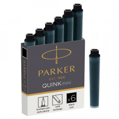 Картриджи с чернилами Mini (6 шт) для перьевой ручки Parker Z17 черный