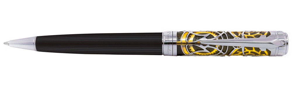 Шариковая ручка Pierre Cardin L'Esprit темно-серый лак гравировка позолота хром, артикул PC6603BP. Фото 1