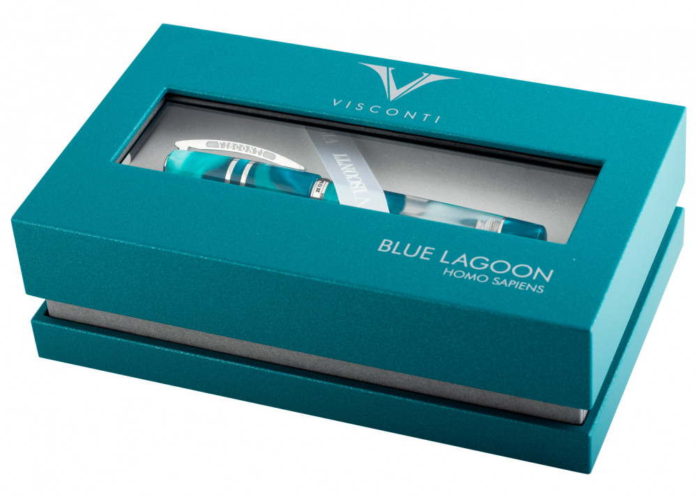 Ручка-роллер Visconti Homo Sapiens Blue Lagoon Limited Edition 2020, артикул KP15-14-RB. Фото 3