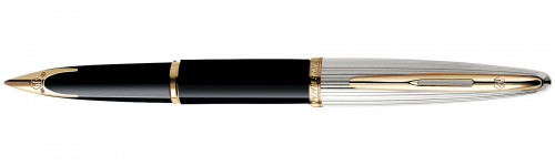 Перьевая ручка Waterman Carene De Luxe Black/Silver