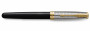 Перьевая ручка Parker Sonnet Premium Metal & Black Lacquer GT