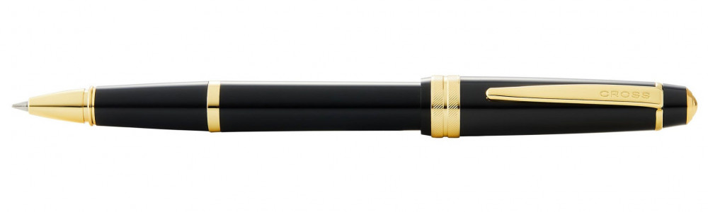 Ручка-роллер Cross Bailey Light Polished Black Resin and Gold Tone, артикул AT0745-9. Фото 1