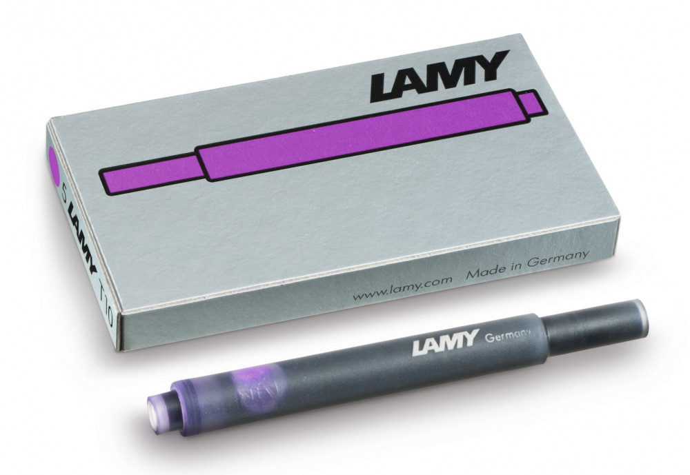Картриджи с чернилами (5 шт) для перьевой ручки Lamy T10 фиолетовый, артикул 1605783. Фото 1