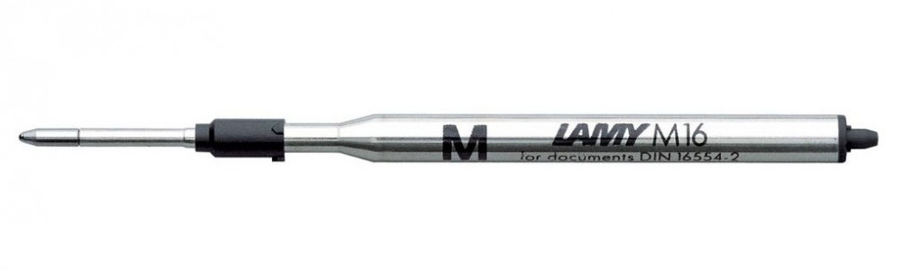 Стержень для шариковой ручки Lamy M16 черный M (средний), артикул 1600150. Фото 1