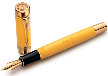 ручки parker duofold купить - ручка Duofold Mandarin Yellow 2012