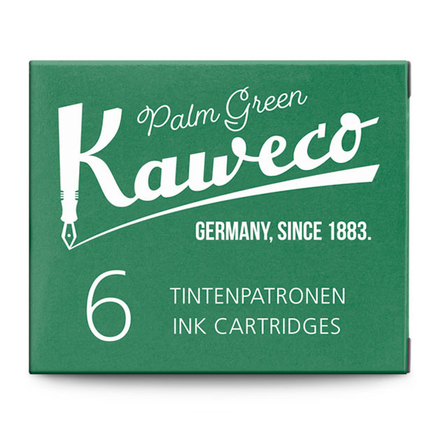 Картриджи с чернилами (6 шт) для перьевой ручки Kaweco Palm Green, артикул 10000009. Фото 2