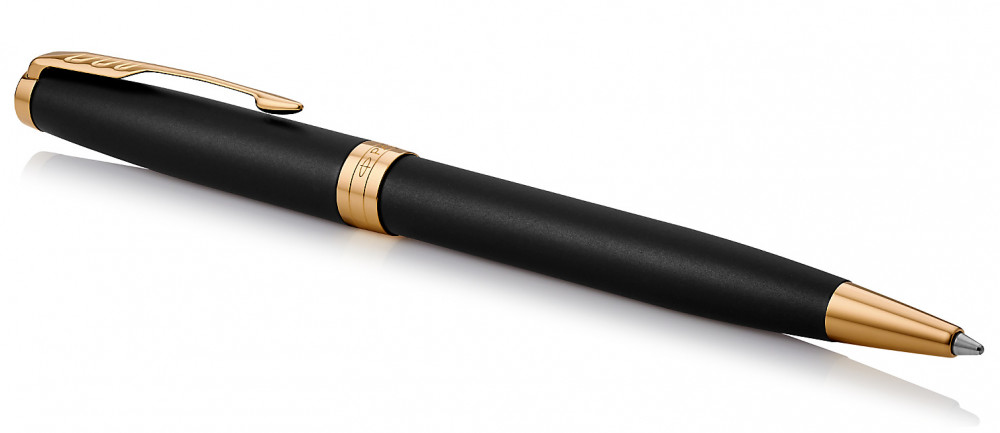Шариковая ручка Parker Sonnet Matte Black GT, артикул 1931519. Фото 2