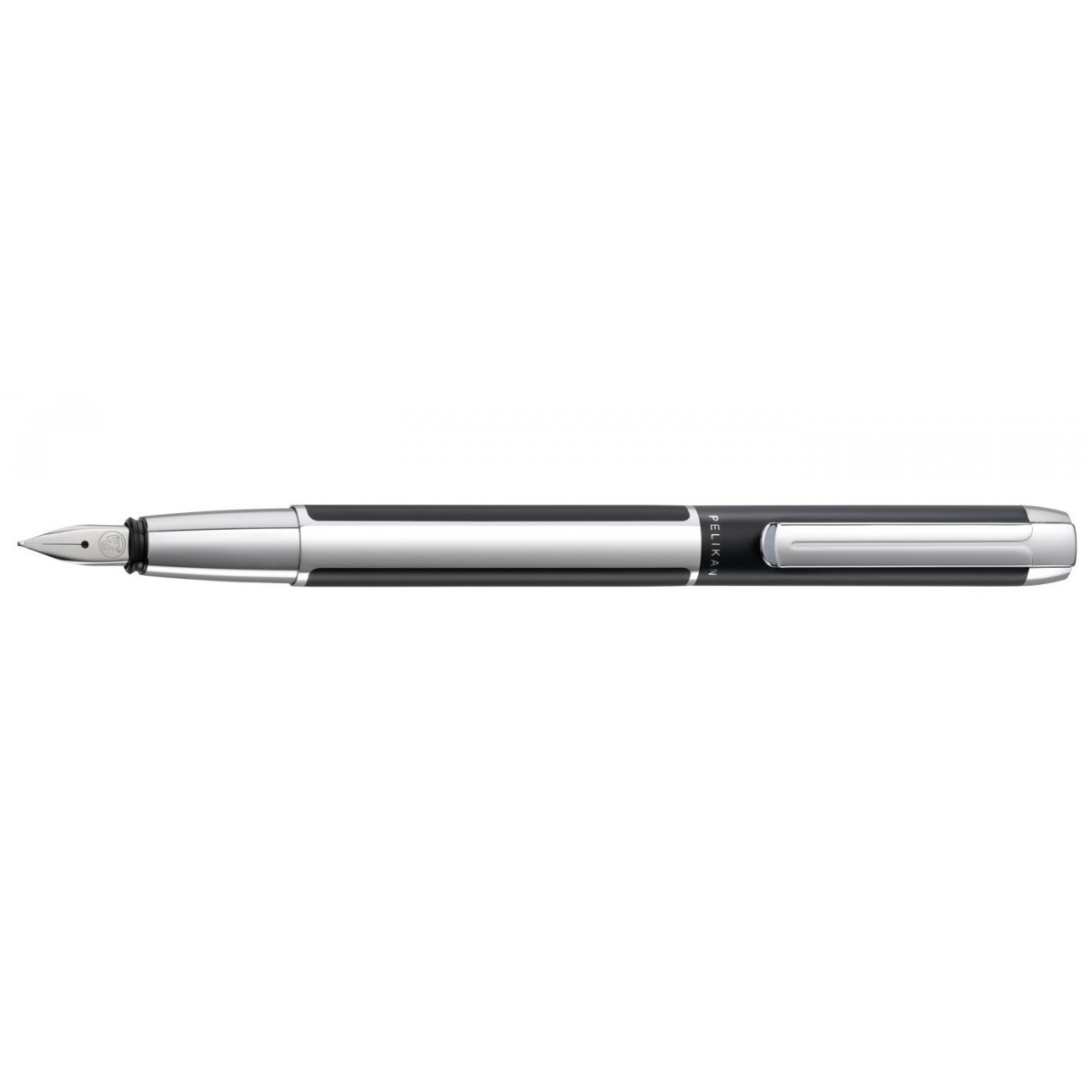 Перьевая ручка Pelikan Elegance Pura P40 Black Silver, 904888 Перьевая ручка Pelikan Elegance Pura P40 Black Silver, артикул 904888. Фото 1