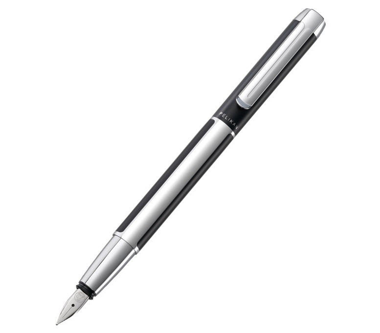 Перьевая ручка Pelikan Elegance Pura P40 Black Silver, артикул 904888. Фото 2