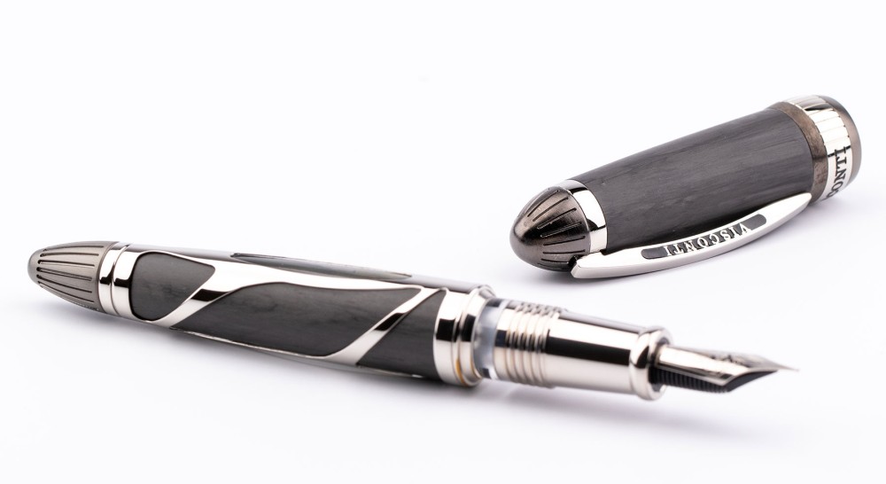 Перьевая ручка Visconti Torpedo Carbon Limited Edition, артикул KP22-01-FPF. Фото 4