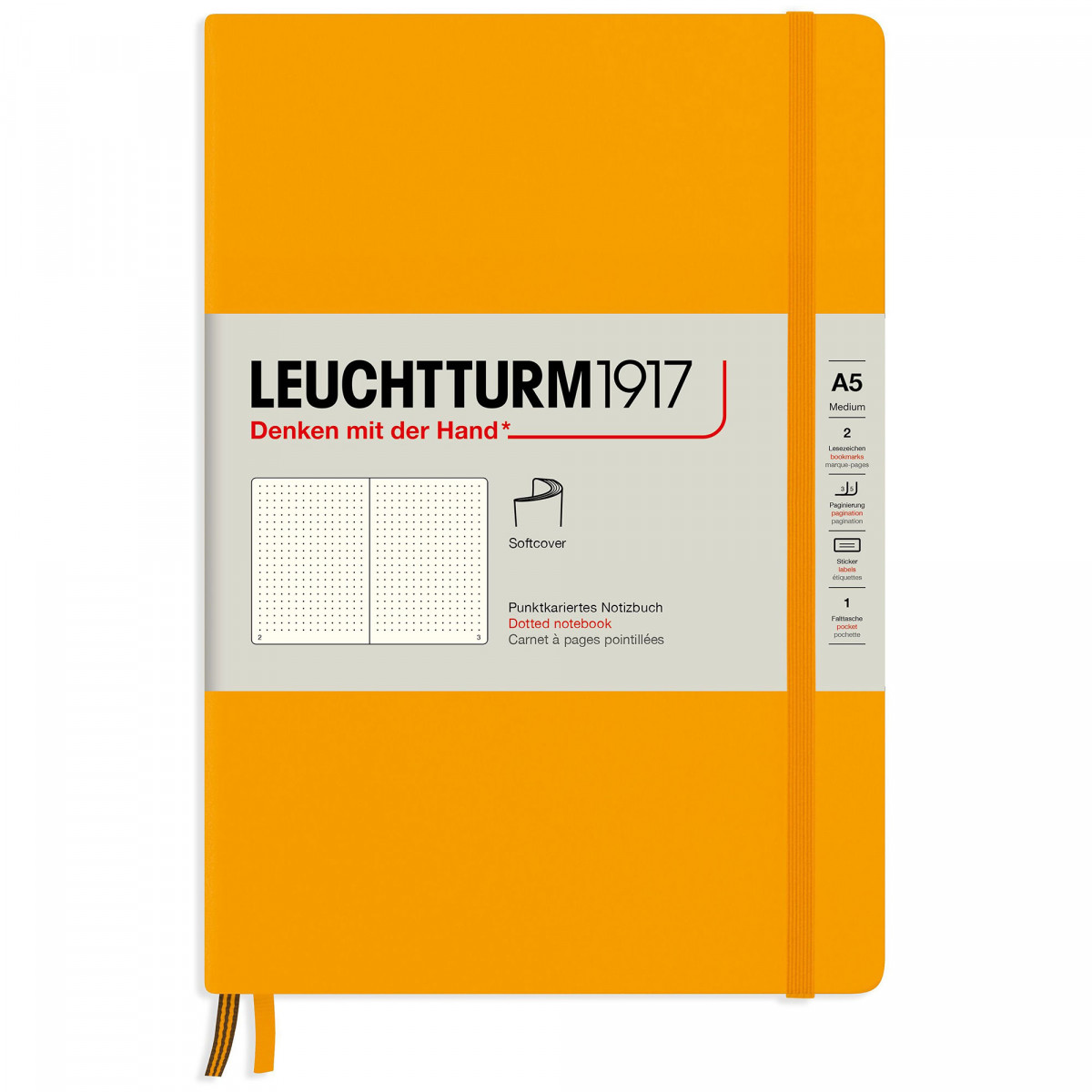 Записная книжка Leuchtturm Rising Colours A5 Rising Sun мягкая обложка 123 стр, 363403 Записная книжка Leuchtturm Rising Colours A5 Rising Sun мягкая обложка 123 стр, артикул 363403. Фото 1