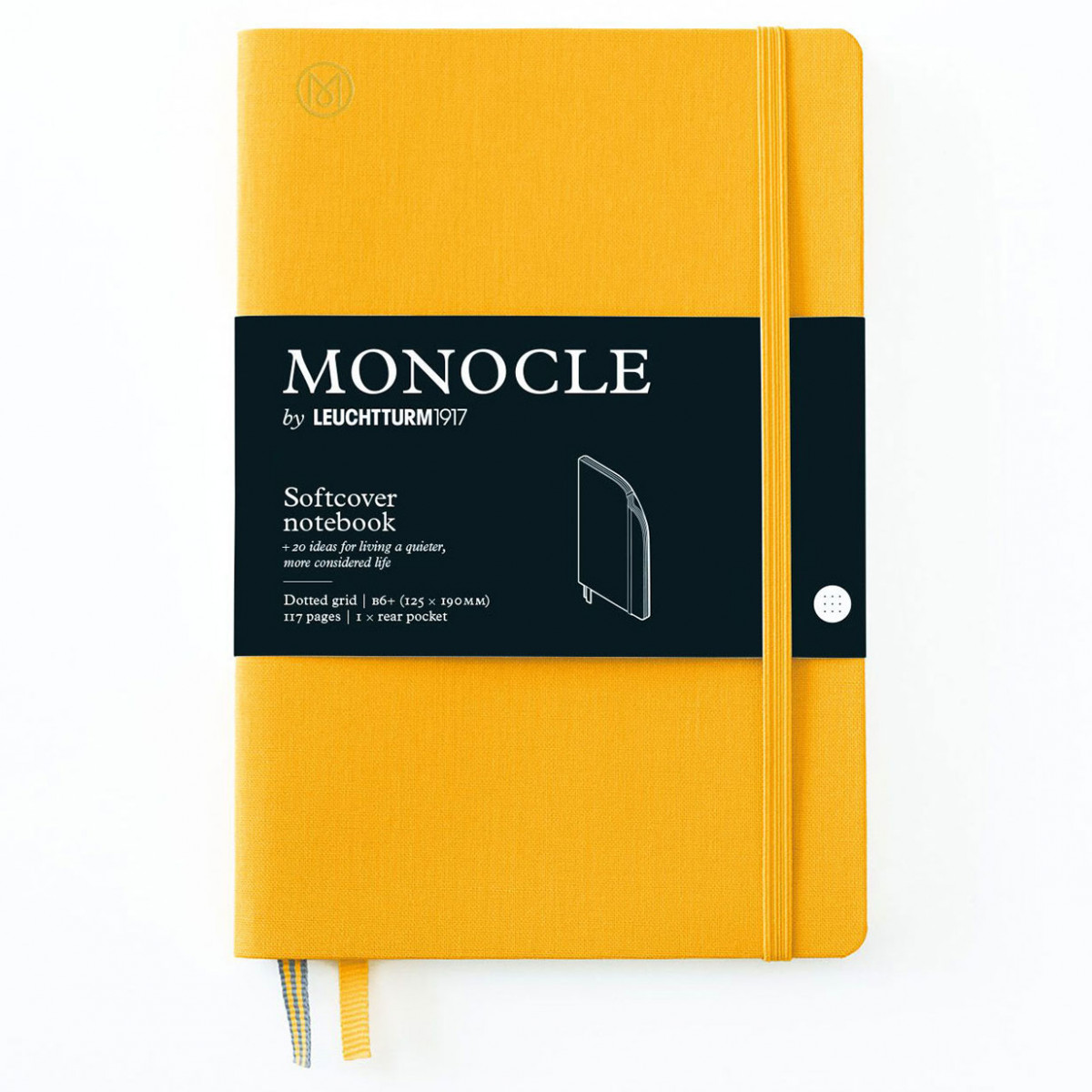 Записная книжка Leuchtturm Monocle B6+ Yellow мягкая обложка из льна 117 стр, 363362 Записная книжка Leuchtturm Monocle B6+ Yellow мягкая обложка из льна 117 стр, артикул 363362. Фото 1