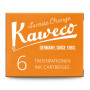 Картриджи с чернилами (6 шт) для перьевой ручки Kaweco Sunrise Orange