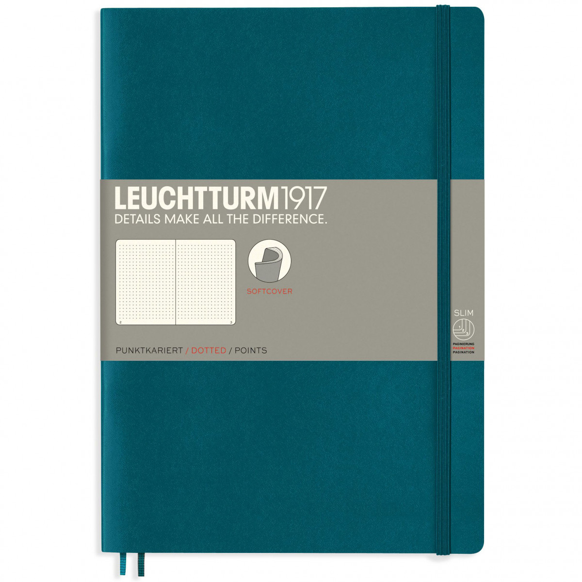 Записная книжка Leuchtturm Composition B5 Pacific Green мягкая обложка 123 стр, 359676 Записная книжка Leuchtturm Composition B5 Pacific Green мягкая обложка 123 стр, артикул 359676. Фото 1