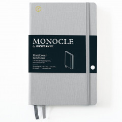 Записная книжка Leuchtturm Monocle B6+ Light Grey твердая обложка из льна 181 стр