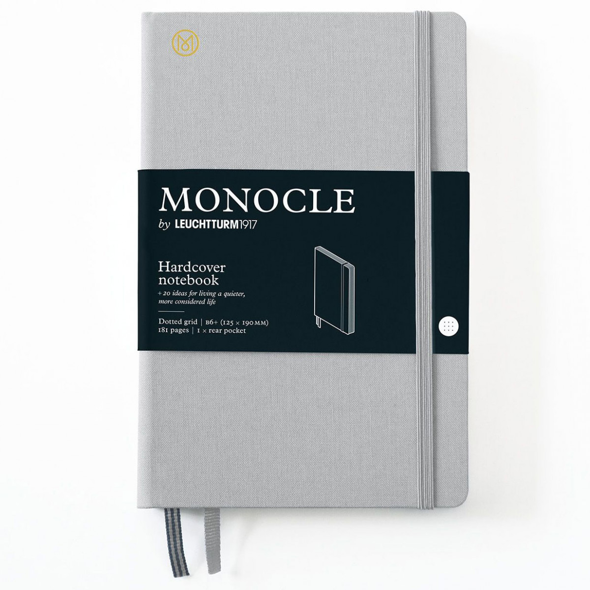 Записная книжка Leuchtturm Monocle B6+ Light Grey твердая обложка из льна 181 стр, 363357 Записная книжка Leuchtturm Monocle B6+ Light Grey твердая обложка из льна 181 стр, артикул 363357. Фото 1