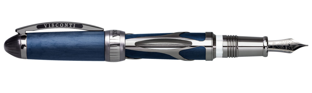 Перьевая ручка Visconti Torpedo Blue-Ruthenium Limited Edition, артикул KP22-02-FPF. Фото 1