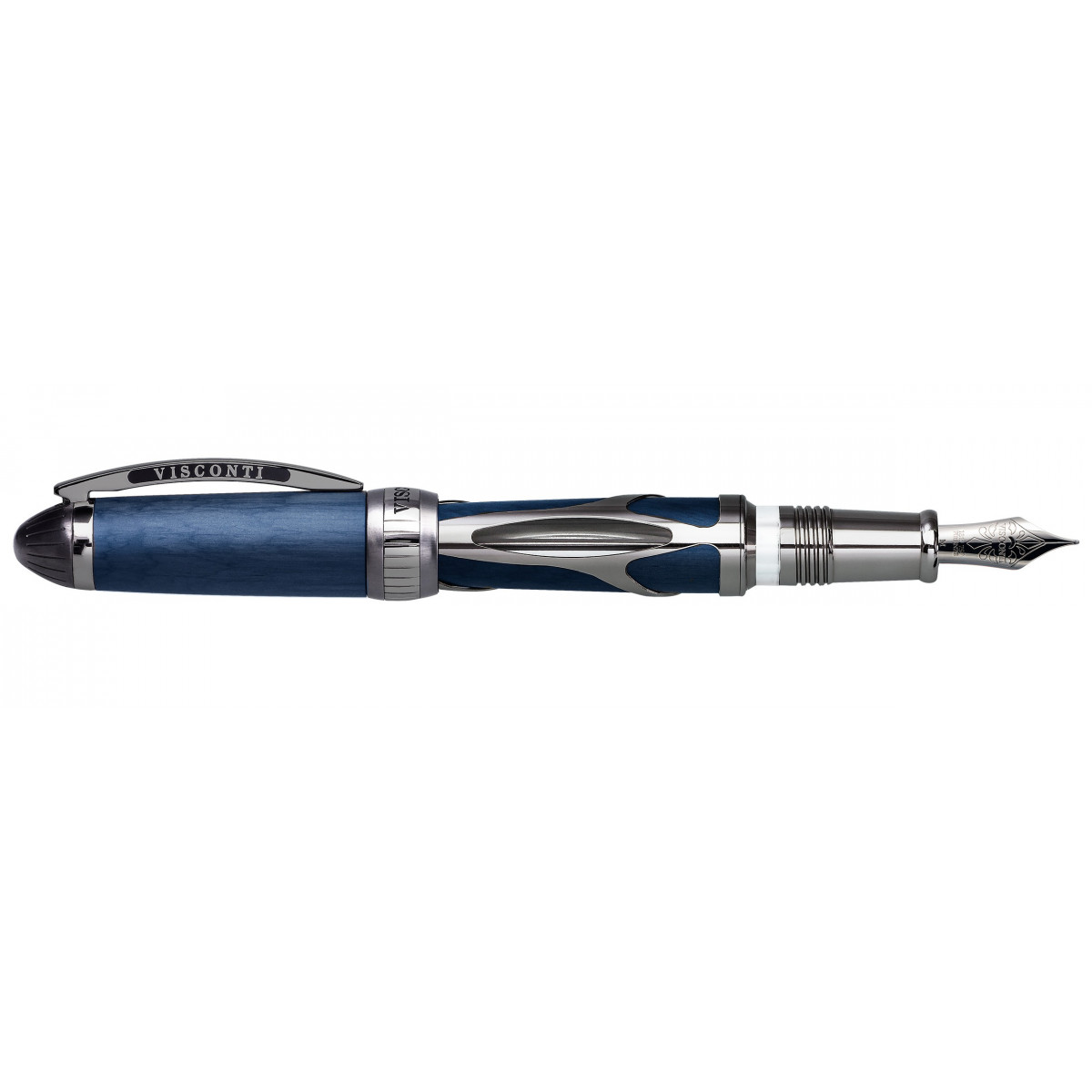 Перьевая ручка Visconti Torpedo Blue-Ruthenium Limited Edition, KP22-02-FPF Перьевая ручка Visconti Torpedo Blue-Ruthenium Limited Edition, артикул KP22-02-FPF. Фото 1
