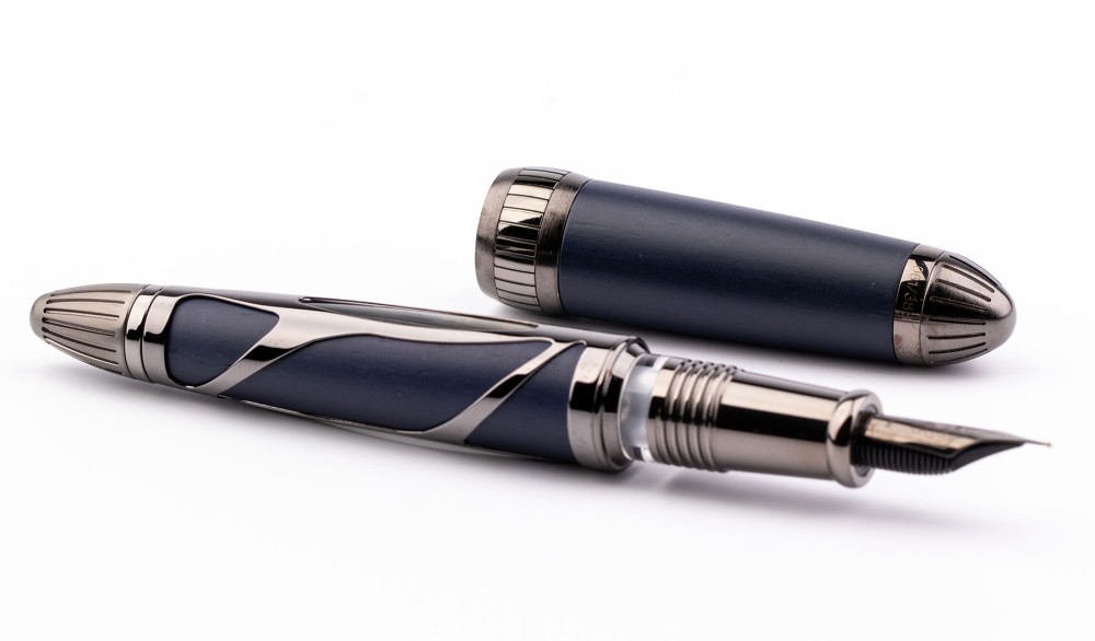 Перьевая ручка Visconti Torpedo Blue-Ruthenium Limited Edition, артикул KP22-02-FPF. Фото 4