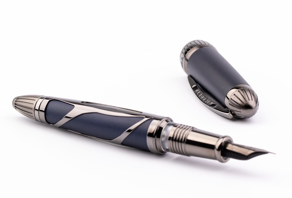 Перьевая ручка Visconti Torpedo Blue-Ruthenium Limited Edition, артикул KP22-02-FPF. Фото 5