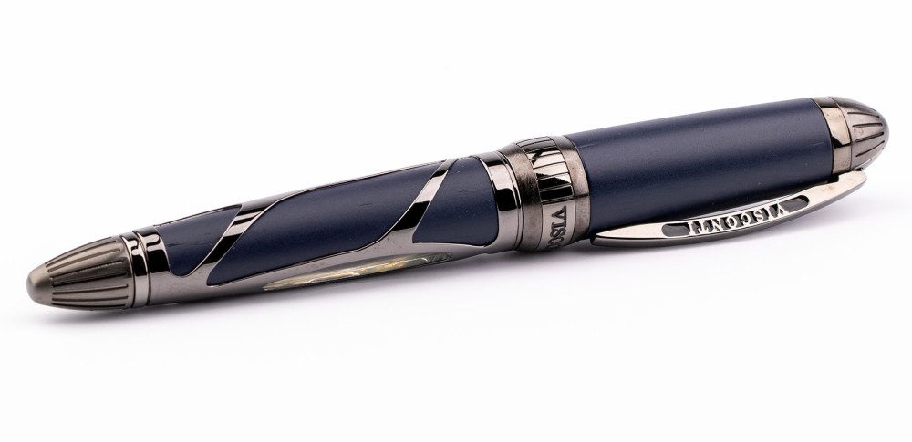 Перьевая ручка Visconti Torpedo Blue-Ruthenium Limited Edition, артикул KP22-02-FPF. Фото 2