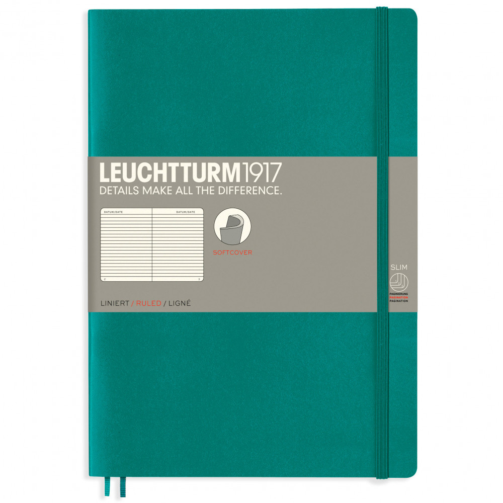 Записная книжка Leuchtturm Composition B5 Emerald мягкая обложка 123 стр, артикул 355295. Фото 8