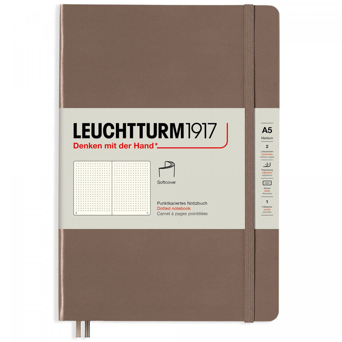 Записная книжка Leuchtturm Rising Colours A5 Warm Earth мягкая обложка 123 стр, артикул 363411. Фото 1