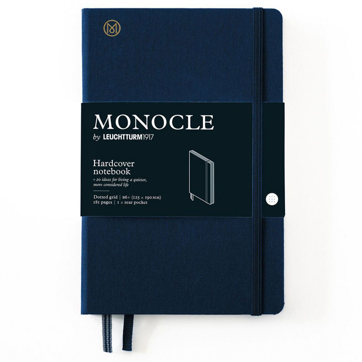 Записная книжка Leuchtturm Monocle B6+ Navy твердая обложка из льна 181 стр, 363358 Записная книжка Leuchtturm Monocle B6+ Navy твердая обложка из льна 181 стр, артикул 363358. Фото 1