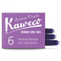 Картриджи с чернилами (6 шт) для перьевой ручки Kaweco Summer Purple