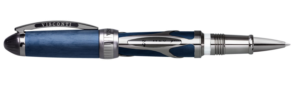 Ручка-роллер Visconti Torpedo Blue-Ruthenium Limited Edition, артикул KP22-02-RB. Фото 1