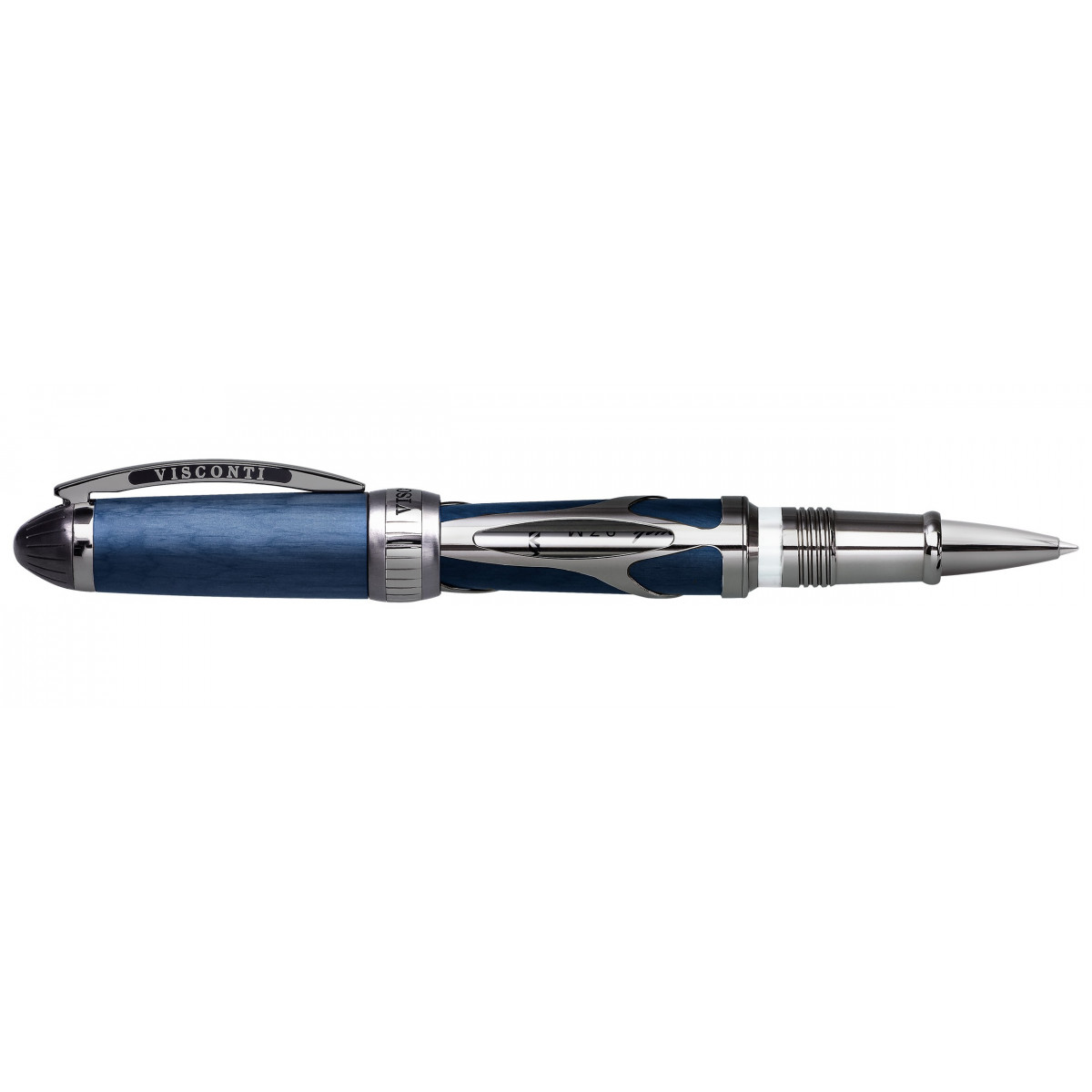Ручка-роллер Visconti Torpedo Blue-Ruthenium Limited Edition, KP22-02-RB Ручка-роллер Visconti Torpedo Blue-Ruthenium Limited Edition, артикул KP22-02-RB. Фото 1
