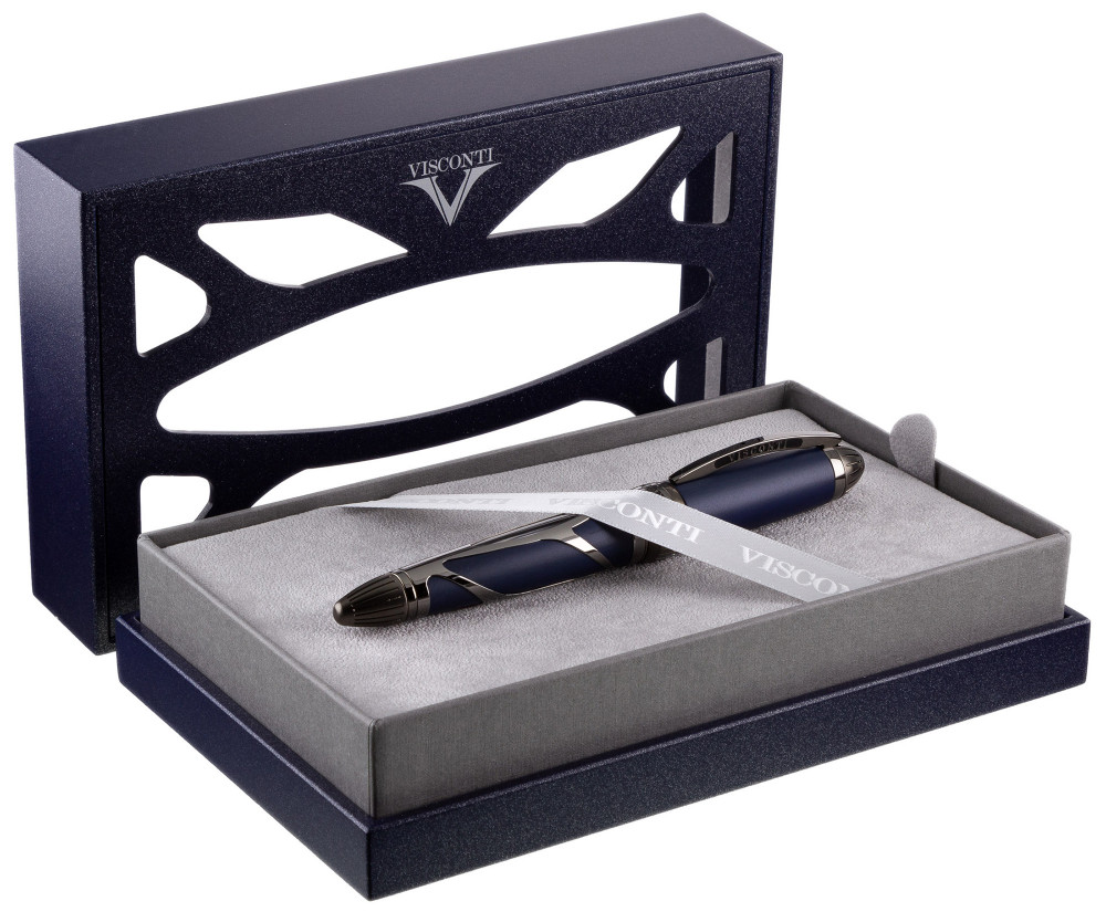 Ручка-роллер Visconti Torpedo Blue-Ruthenium Limited Edition, артикул KP22-02-RB. Фото 5