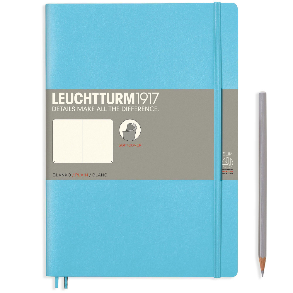 Записная книжка Leuchtturm Composition B5 Ice Blue мягкая обложка 123 стр, артикул 357658. Фото 2