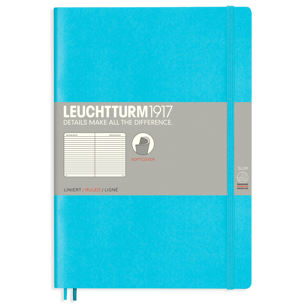 Записная книжка Leuchtturm Composition B5 Ice Blue мягкая обложка 123 стр, артикул 357658. Фото 7