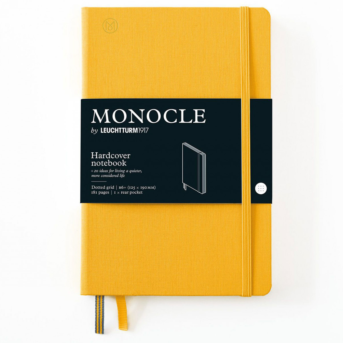 Записная книжка Leuchtturm Monocle B6+ Yellow твердая обложка из льна 181 стр, 363359 Записная книжка Leuchtturm Monocle B6+ Yellow твердая обложка из льна 181 стр, артикул 363359. Фото 1