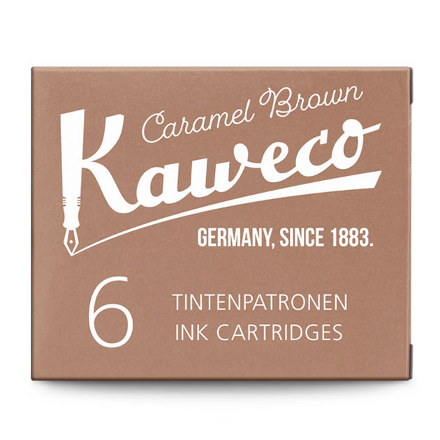 Картриджи с чернилами (6 шт) для перьевой ручки Kaweco Caramel Brown, артикул 10000259. Фото 2