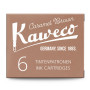 Картриджи с чернилами (6 шт) для перьевой ручки Kaweco Caramel Brown