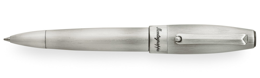 Шариковая ручка Montegrappa Mule Silver Steel, артикул mule-ss-bp. Фото 1