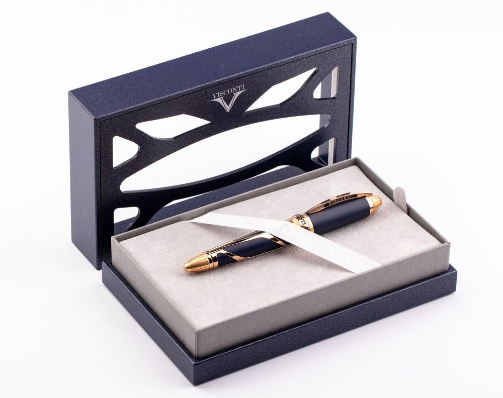 Перьевая ручка Visconti Torpedo Blue-Rose Gold Limited Edition, артикул KP22-03-FPF. Фото 7