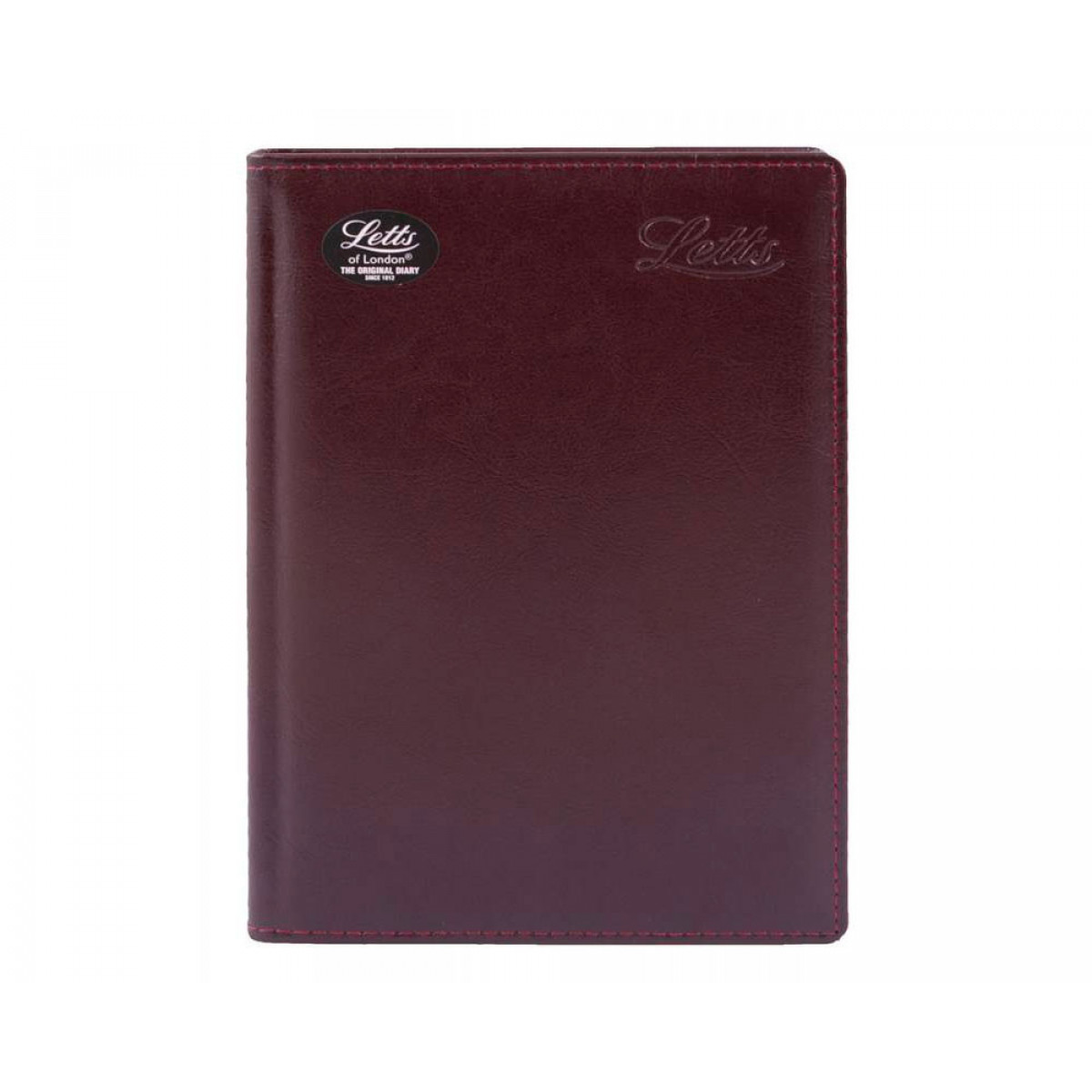 Ежедневник недатированный Letts Global Deluxe A5 натуральная кожа бургунди, артикул 822925. Фото 1