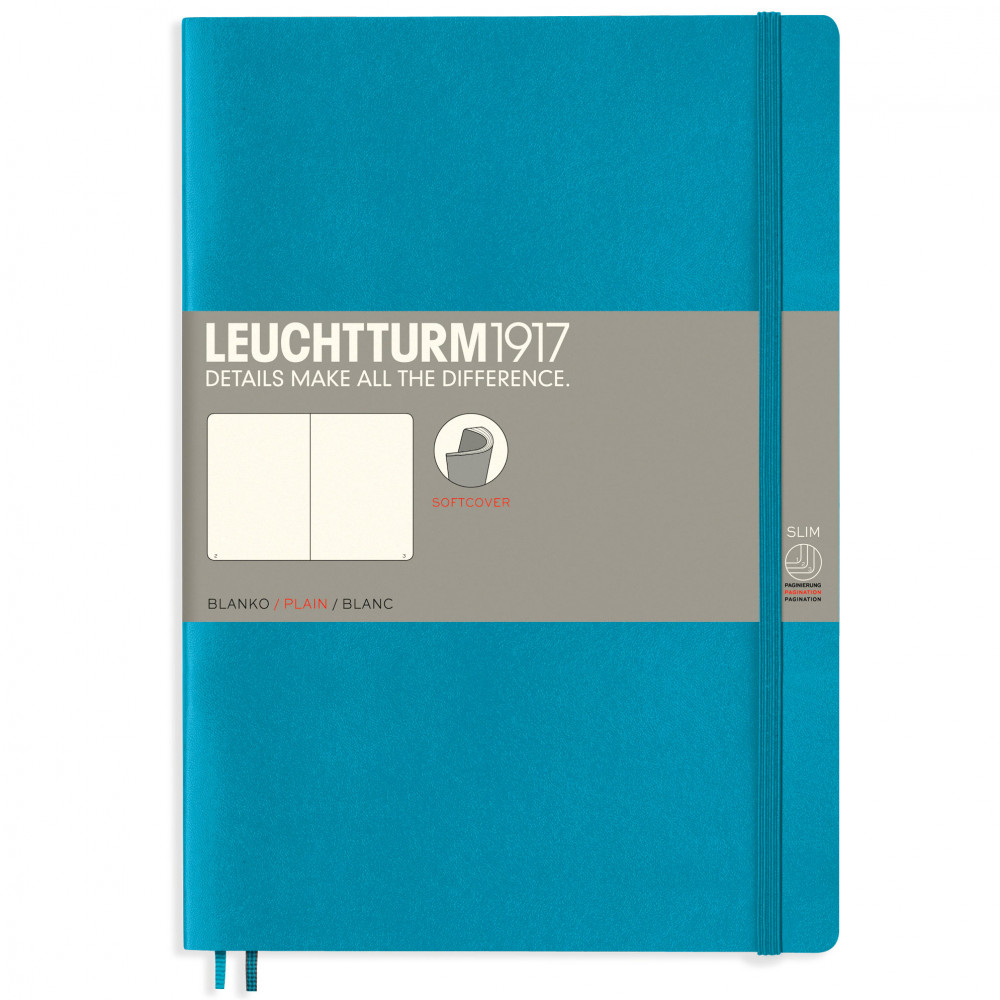 Записная книжка Leuchtturm Composition B5 Nordic Blue мягкая обложка 123 стр, артикул 355302. Фото 7