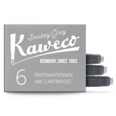 Картриджи с чернилами (6 шт) для перьевой ручки Kaweco Smoky Grey
