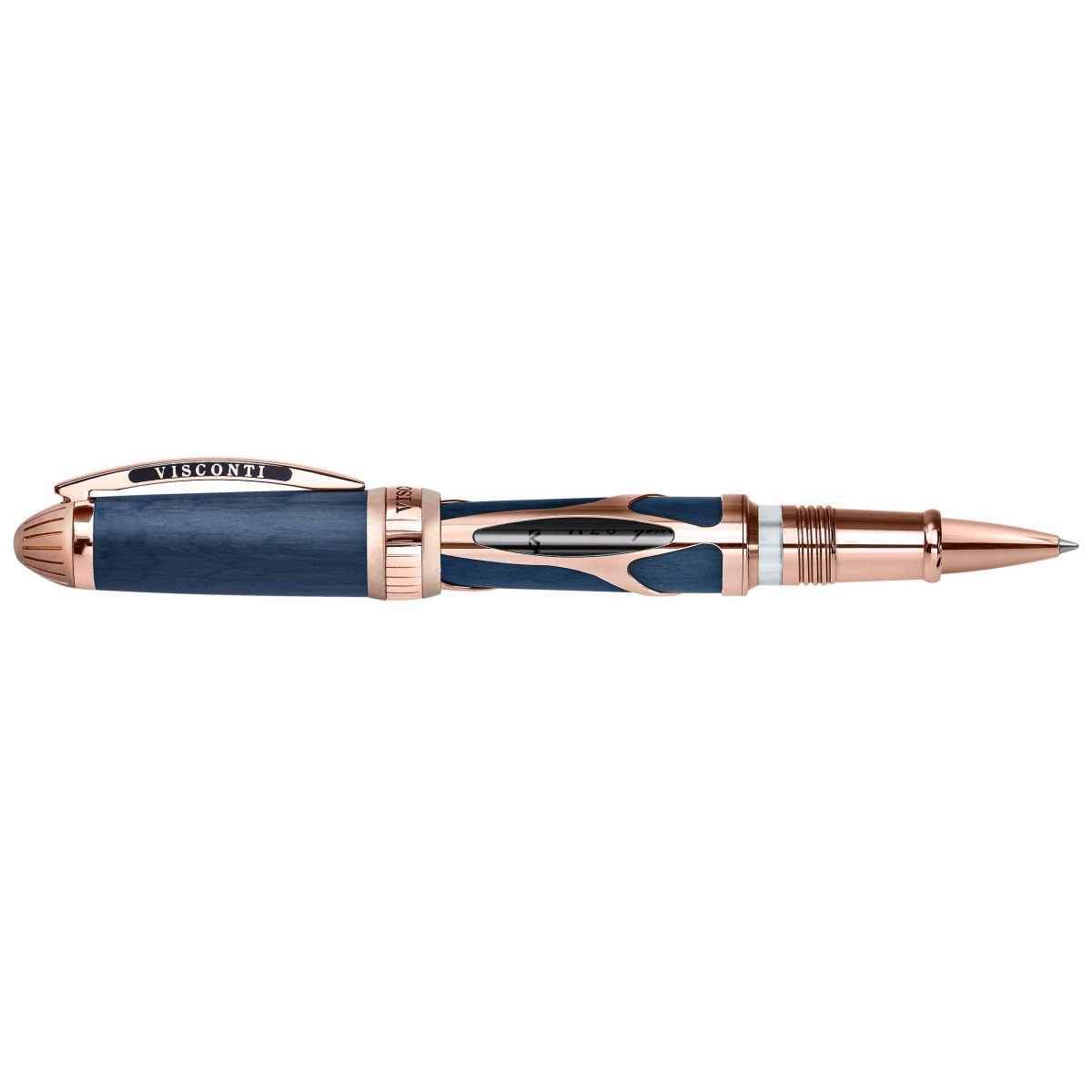 Ручка-роллер Visconti Torpedo Blue-Rose Gold Limited Edition, артикул KP22-03-RB. Фото 1