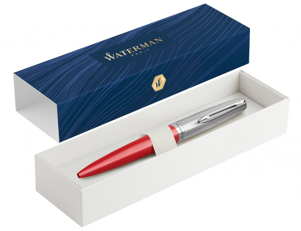 Шариковая ручка Waterman Embleme Red CT, артикул 2100326. Фото 2
